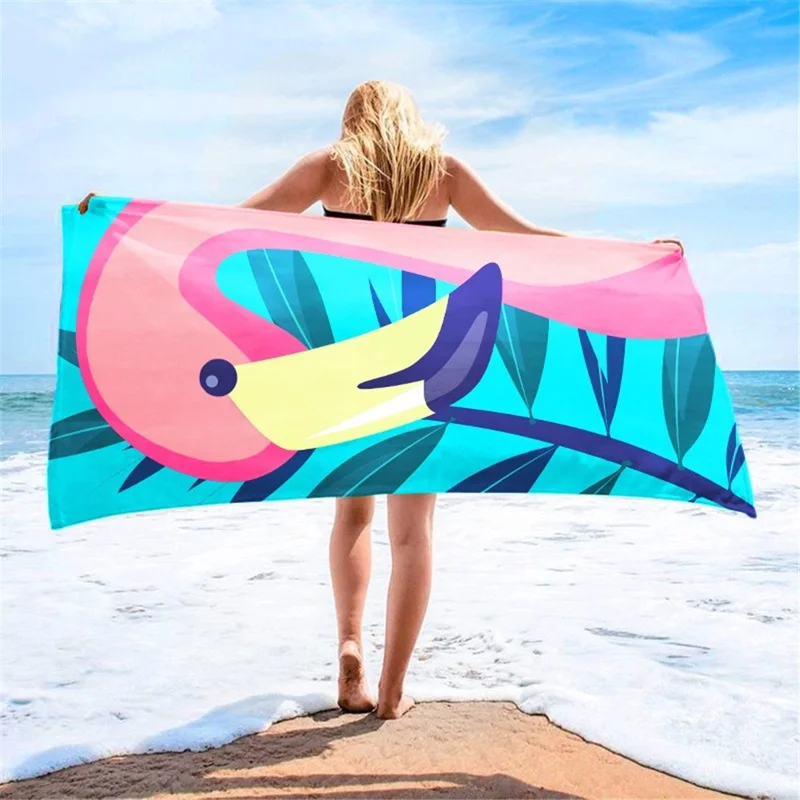 STJ-002 70x140cm Microfiber Oversized Beach Towel Travel Swim Bathing Towel Body Covering Wrap - Style A
