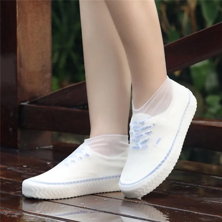 1 Paio di copriscarpe antipioggia impermeabili in silicone riutilizzabili, taglia L