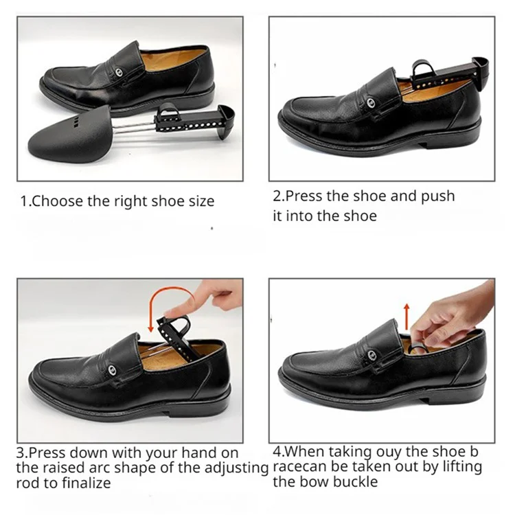 Plastic Shoe Stretcher Adjustable Portable Shoe Tree Shaper Holder for Men / Women - for Men