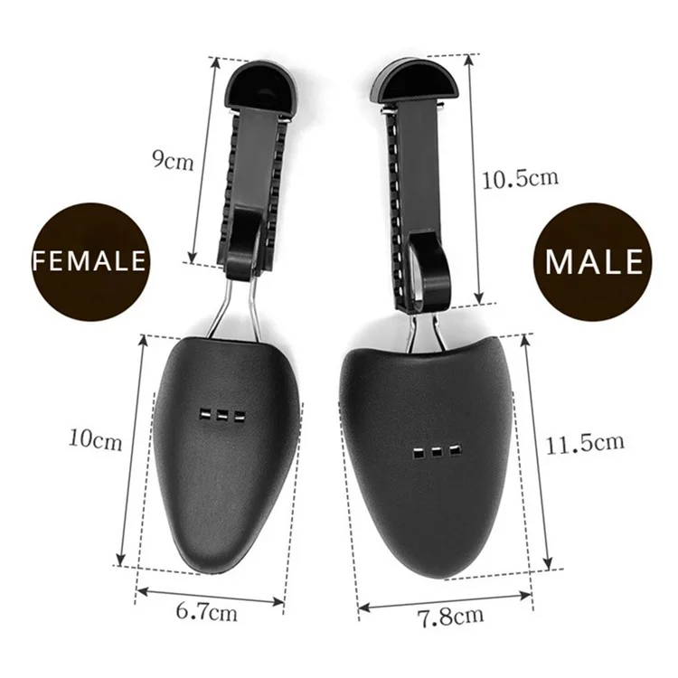 Plastic Shoe Stretcher Adjustable Portable Shoe Tree Shaper Holder for Men / Women - for Men