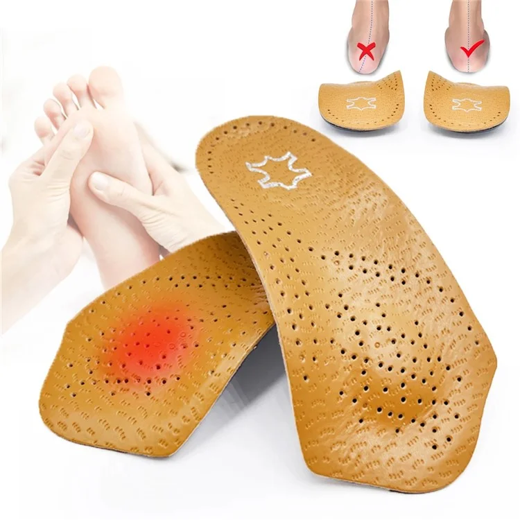 X / O Gamba Piatta Correttiva Massaggio Solette Supporto Arco Orthotica Inserti, Giallo - Giallo / 35-36