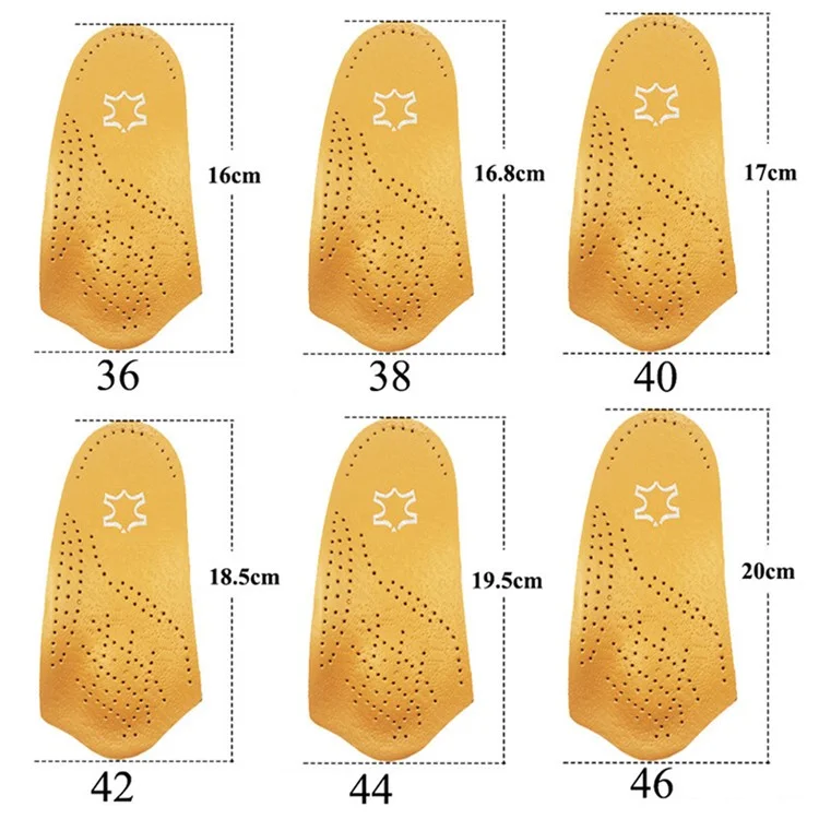 X / O Gamba Piatta Correttiva Massaggio Solette Supporto Arco Orthotica Inserti, Giallo - Giallo / 35-36