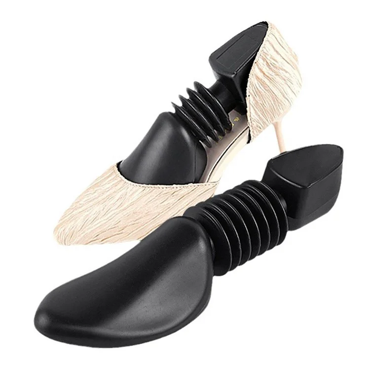 1Pc Ajustável Shoe Tree Shaper Holder Telescópico Plástico Shoe Stretcher, para Mulheres Shoe Size 35-39