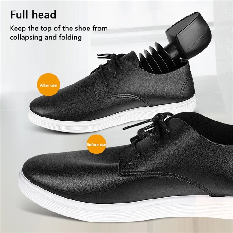 1 Peça Ajustável Suporte Plástico para Sapatos Molde Telescópico Esticador de Sapato, para Tamanho de Sapato Masculino 40-46