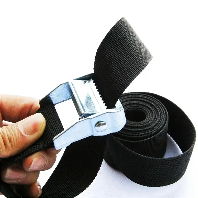 Sangle d'arrimage de bagages en PP de 25 mm avec boucle en alliage de zinc, longueur : 4 m