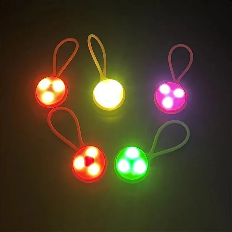 Backpack Hanging Mini Silicone LED Light Reflector Pendant for Night Walking - Blue