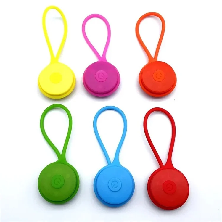Backpack Hanging Mini Silicone LED Light Reflector Pendant for Night Walking - Blue