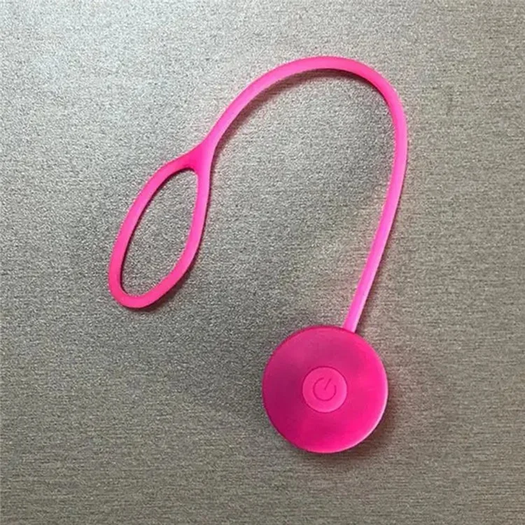 Backpack Hanging Mini Silicone LED Light Reflector Pendant for Night Walking - Pink