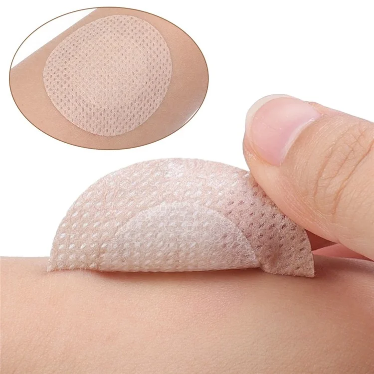 5 paires de cache-mamelon jetables pour hommes, solution invisible en PU contre les frottements des mamelons pour les sports - nu