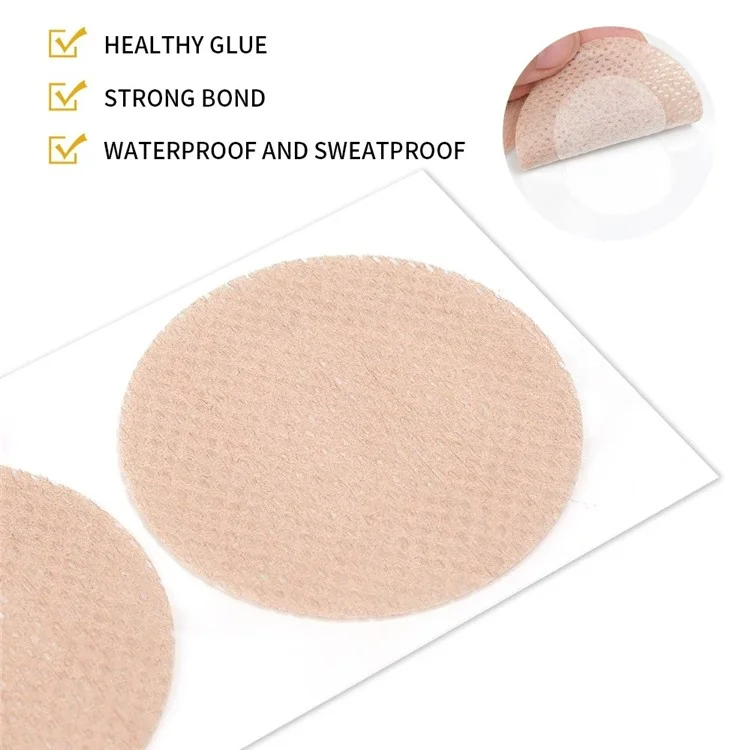 5 Pairs Men Disposable Nipple Covers Invisible PU Nipple Chafing Solution Pasties for Sports - White