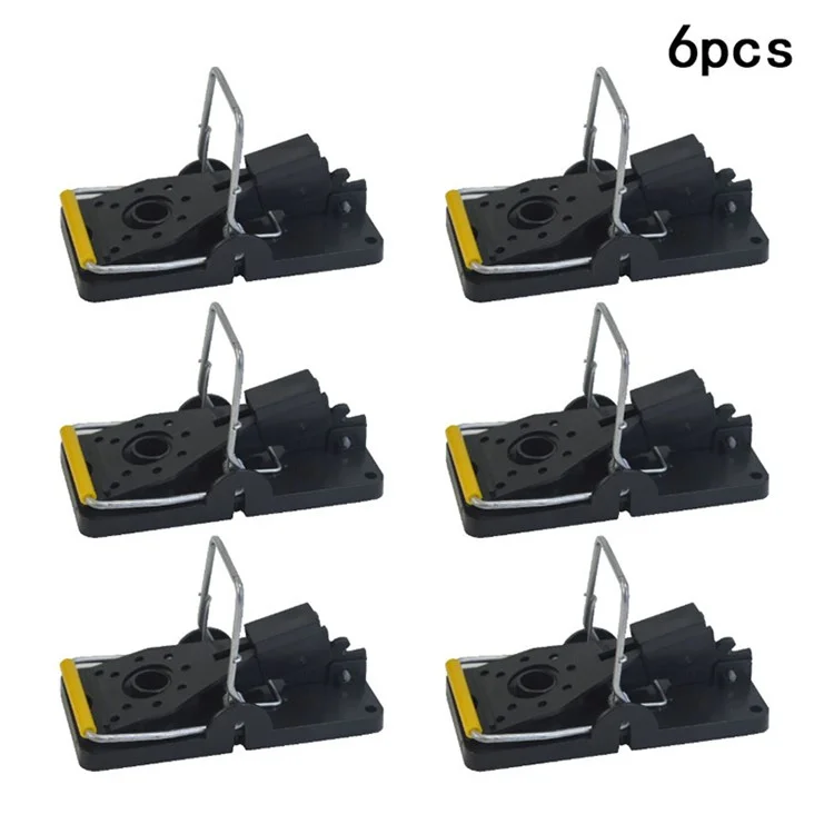 6Pcs / Set Armadilhas de Rato de Metal Mecânico Reutilizáveis de Alta Sensibilidade