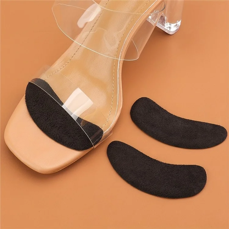Self-Adhesive Heel Cushion Sweat Absorbing Anti-Slip Heel Pads for Loose Shoes - Black
