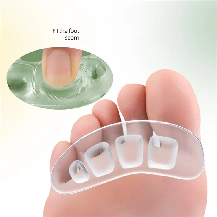 Self-Adhesive Heel Cushion Sweat Absorbing Anti-Slip Heel Pads for Loose Shoes - Transparent