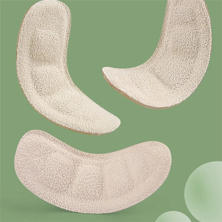 Self-Adhesive Heel Cushion Sweat Absorbing Anti-Slip Heel Pads for Loose Shoes - Transparent