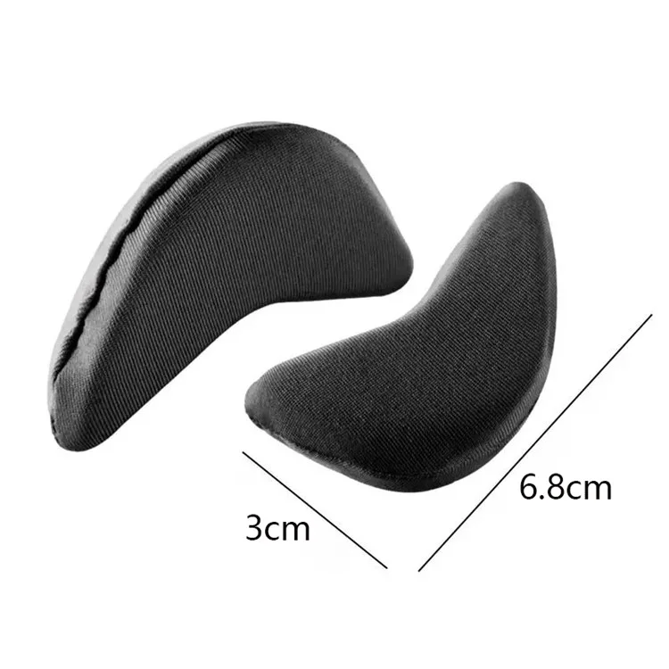 2Pcs Shoe Filler for Too Big Shoes Women Reusable Oversized Shoe Toe Insert Cushion - Black