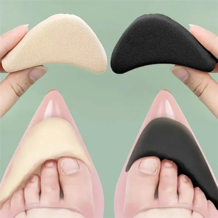 2Pcs Shoe Filler for Too Big Shoes Women Reusable Oversized Shoe Toe Insert Cushion - Black