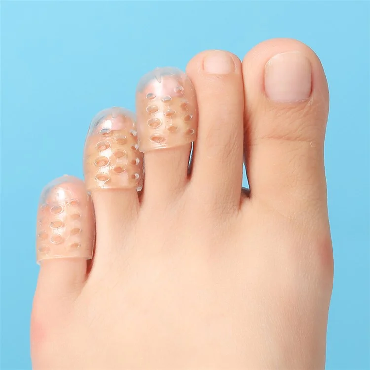 10Pcs Pain Relief Silicone Toe Protectors Breathable Toe Covers for Ingrown Toenails / Corns / Blisters
