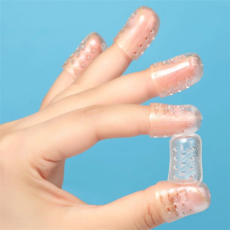 10Pcs Pain Relief Silicone Toe Protectors Breathable Toe Covers for Ingrown Toenails / Corns / Blisters