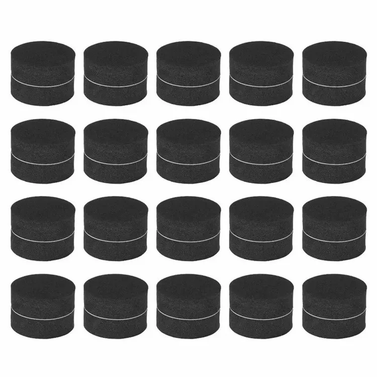 40 Pés de Vaso de Flores Não Escorregadios e Auto-Adesivos - Preto