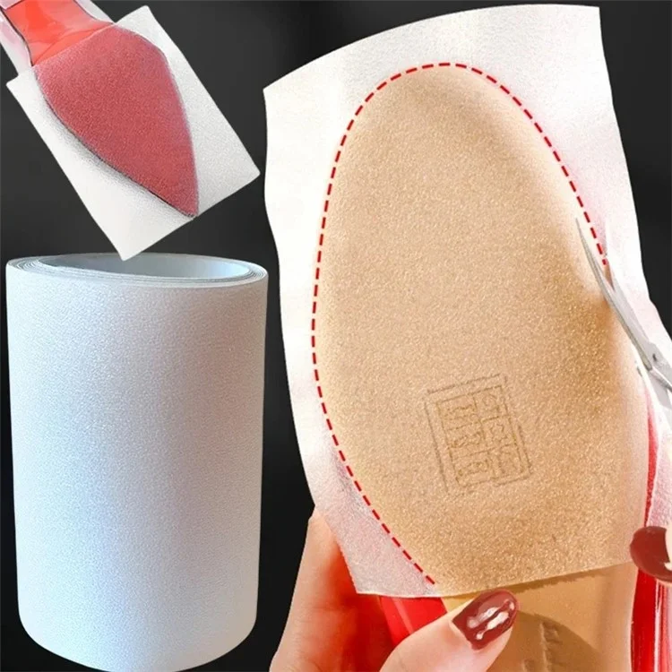 Protector de suela de zapatos de 10x50 cm Antideslizante Agarre en el suelo Cinta autoadhesiva para tacones altos - Transparente