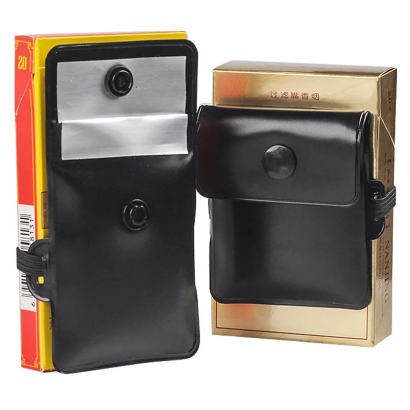 Portable Fireproof Pocket Ashtray Smoking Cigarette Ash Pouch with Elastic Band