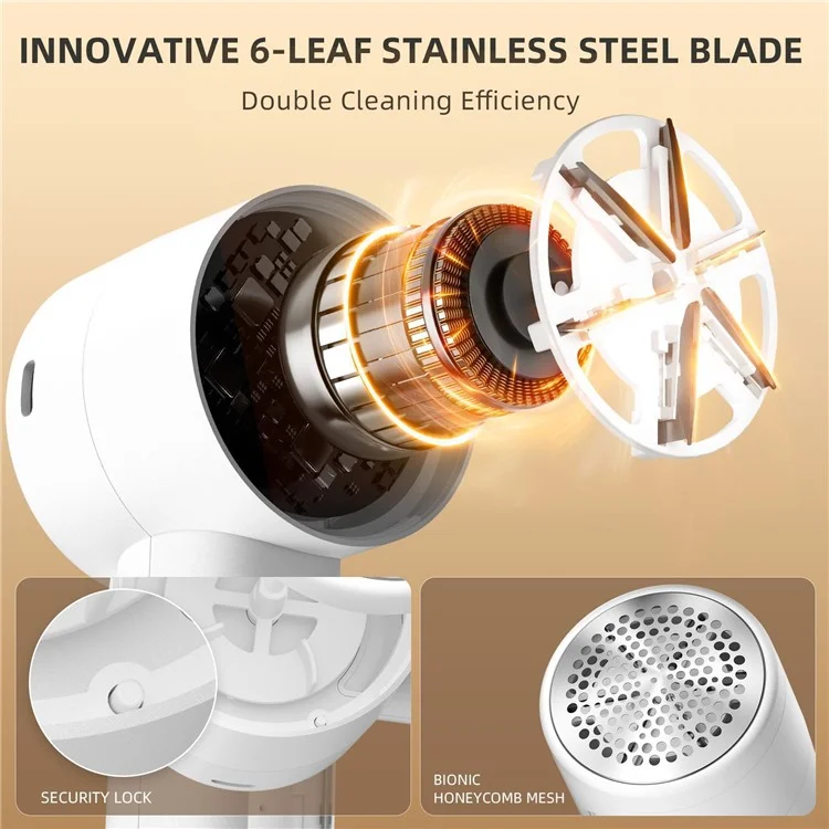 Q20 3-vitesses Rechargeable Épilateur à Tissu Électrique Avec Affichage LED - Noir