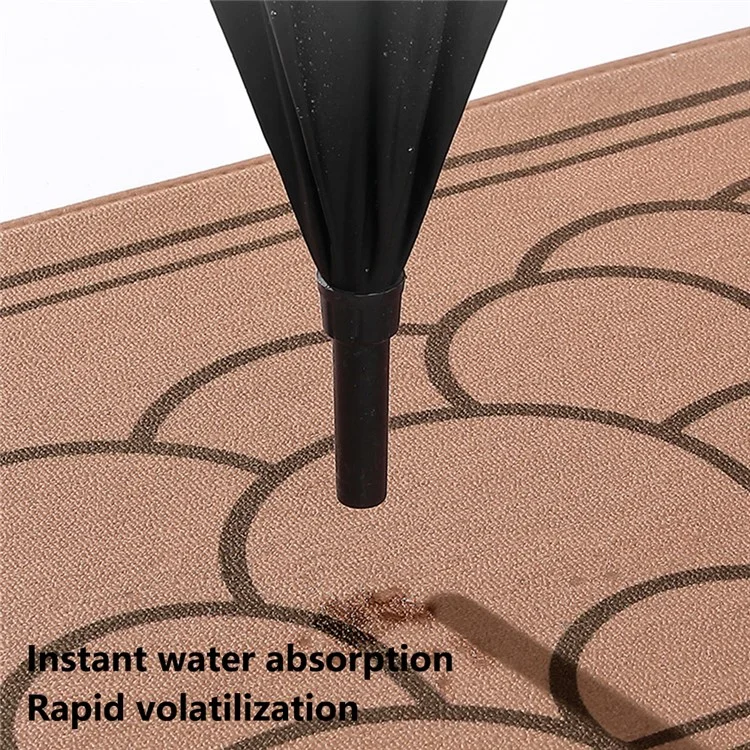 Zerbino antiscivolo da 60x90cm, tappeto antipolvere, assorbente dell'acqua, tappeto quadrato per l'ingresso - color Kaki