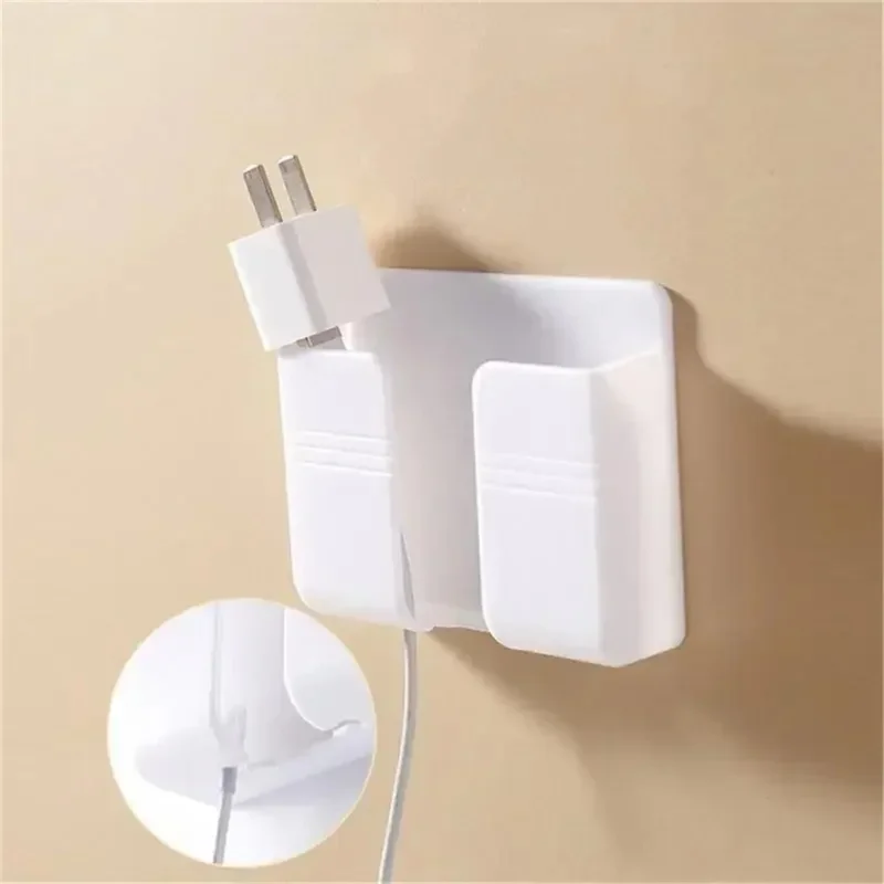 Self-Adhesive Phone Holder Wall Mounted TV Remote Storage Holder without Hole - Gold