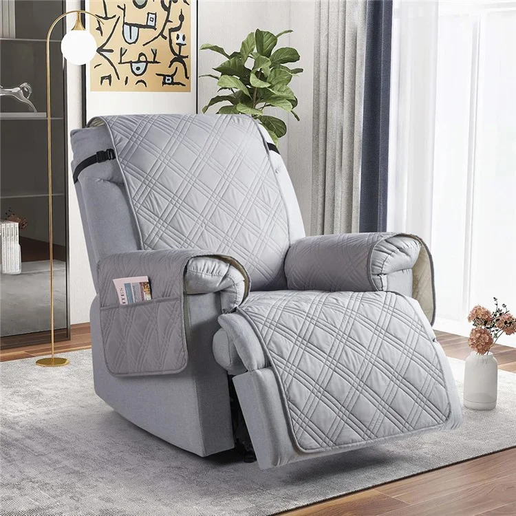Recliner Sofa Cover Splash-Proof Slipcover Couch Cushion Furniture Protector - Wine Red