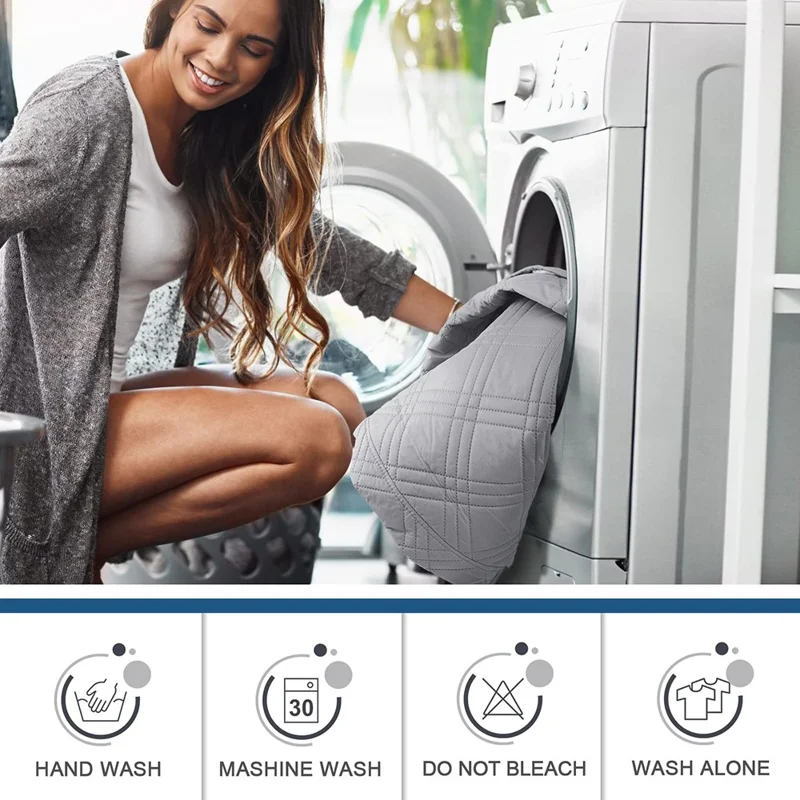 Rekliner sofföverdrag med skydd mot spill Sofföverdrag Kudde Möbelprotector - Ljusgrå