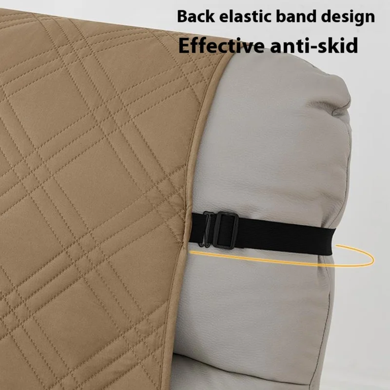 Rekliner sofföverdrag med skydd mot spill Sofföverdrag Kudde Möbelprotector - Ljusgrå