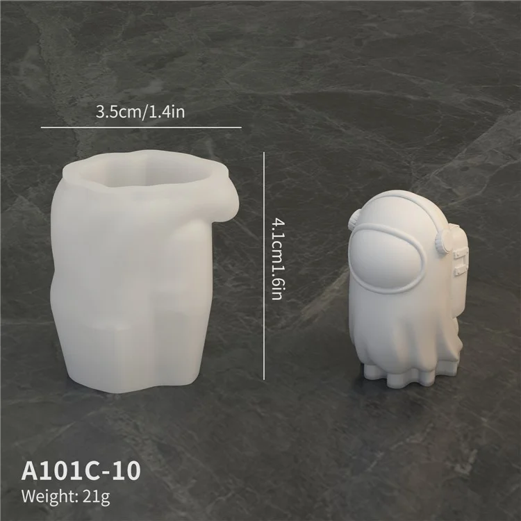 Moule en silicone en forme de Space Ghost A101C-10 pour la décoration de gâteaux DIY (sans BPA, sans FDA)