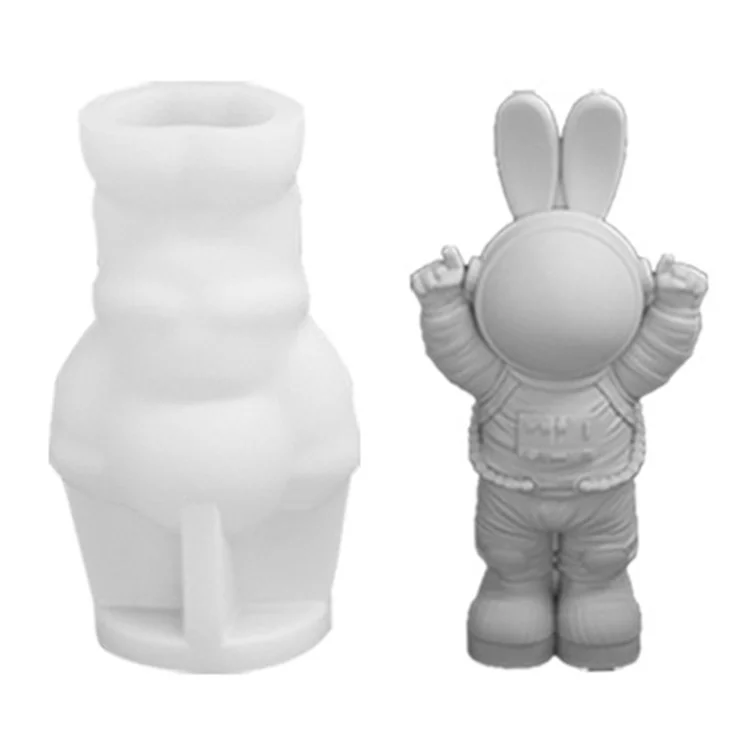 A101C- 8 Space Rabbit Form DIY Silikon Fondant Form Kuchen Dekoration Tool (BPA-frei, Keine FDA)