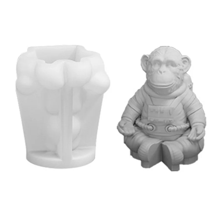 A101C-6 Space Monkey Form DIY Silikonkuchendekorationswerkzeug (BPA-frei, kein FDA)