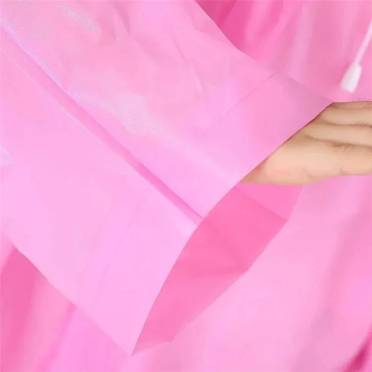 Outdoor Travel Kids EVA Raincoat Thicken Waterproof Children Poncho, 0.16mm Thickness - Rosa