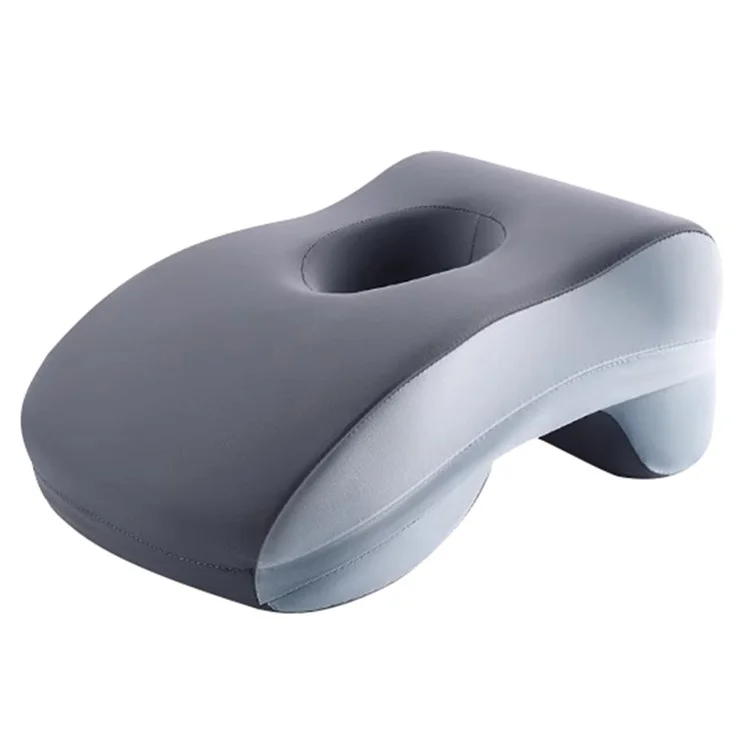 Soft Memory Foam Office Nap Pillow Sleeping Cushion with Breathable Hollow Design - Baby Blue