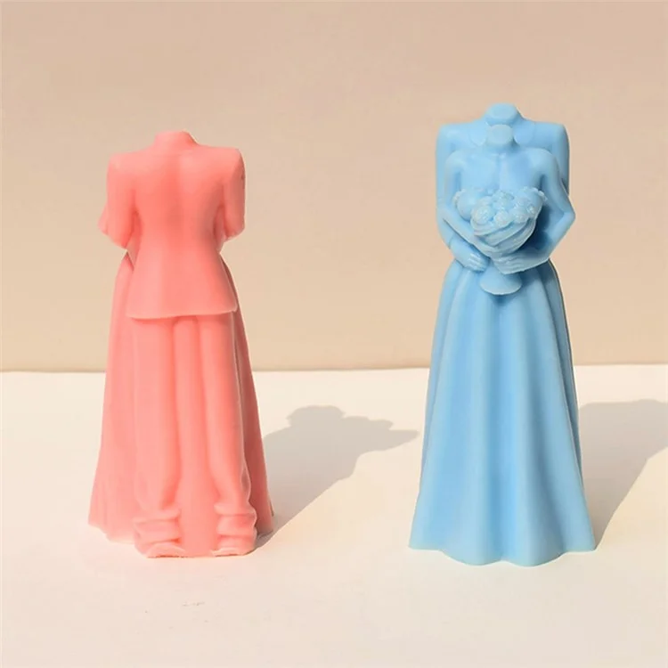 Silicone Candle Mold Couple Hugging Body Art Aromatherapy Candle Mould