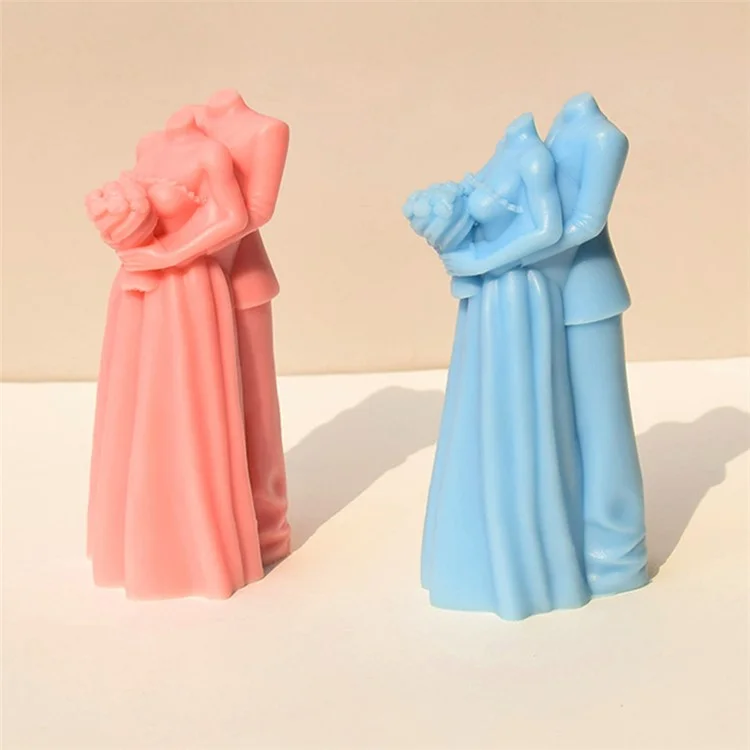 Silicone Candle Mold Couple Hugging Body Art Aromatherapy Candle Mould