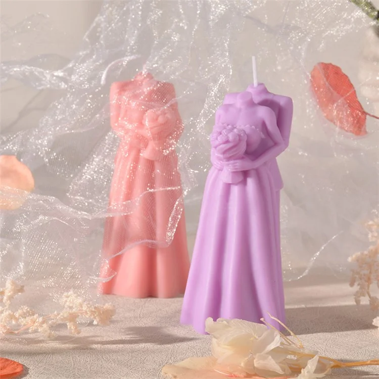Silicone Candle Mold Couple Hugging Body Art Aromatherapy Candle Mould