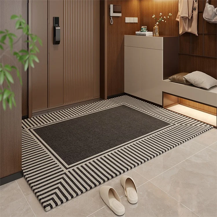 Paillasson non glissant 50x80cm Motif géométrique Tapis de sol de l'entrée Tapis anti-poussière - Style A