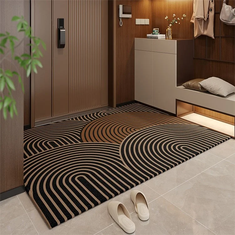 50x80cm Non-Slip Doormat Geometric Pattern Floor Rug Entrance Dustproof Carpet - Style C