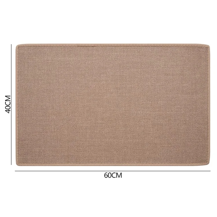 Tappeto da bagno 40x60cm in tessuto a trama con effetto antiscivolo - Marrone