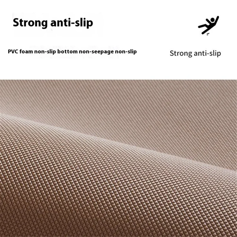 40x60cm Woven Texture Anti-slip Bath Mat Bathroom Carpet Quick Drying Floor Rug - Grey