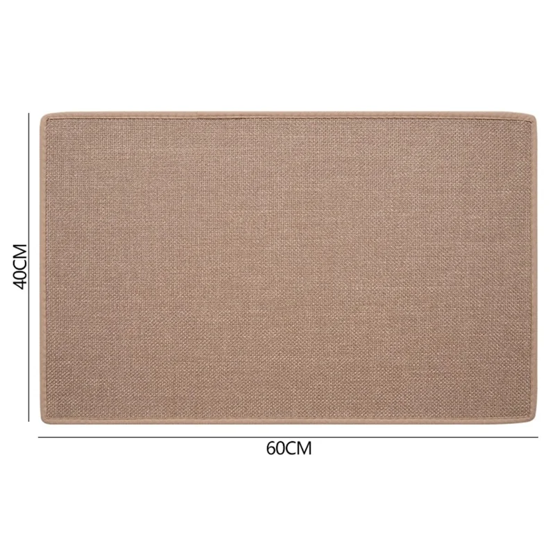 40x60cm Woven Texture Anti-slip Bath Mat Bathroom Carpet Quick Drying Floor Rug - Grey