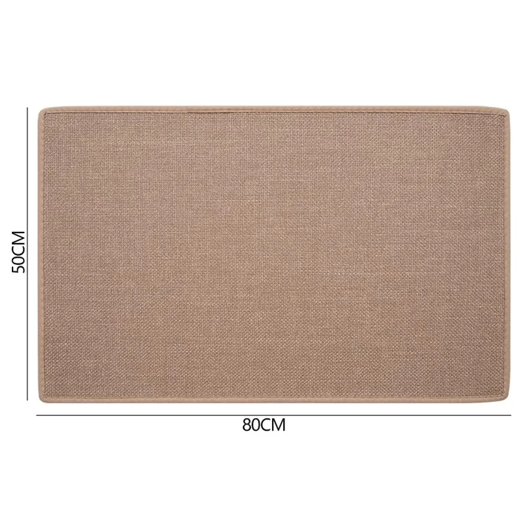 Tappeto da Bagno Antiscivolo in Texture Intrecciata da 50x80cm - Marrone