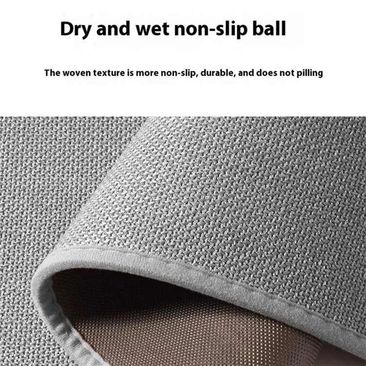45x120cm Anti-Slip Water Absorbent Kitchen Floor Mat Oil-Proof Rectangular Door Mat - Grey