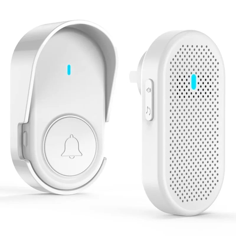 D11 320m Remote Door Chime Intelligent 433MHz Wireless Doorbell Home Welcome Doorbell, EU Plug - White