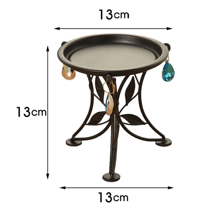 Дизайн листьев Iron Succulent Bonsai Planter Shelf Европейский Внутренний цветочный горшок Стенд