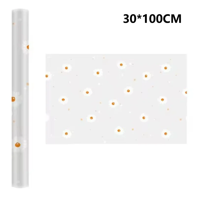 30x100cm EVA Thicken Drawer Mat Cabinet Waterproof Non-Slip Dot Texture Daisy Pattern Drawer Pad