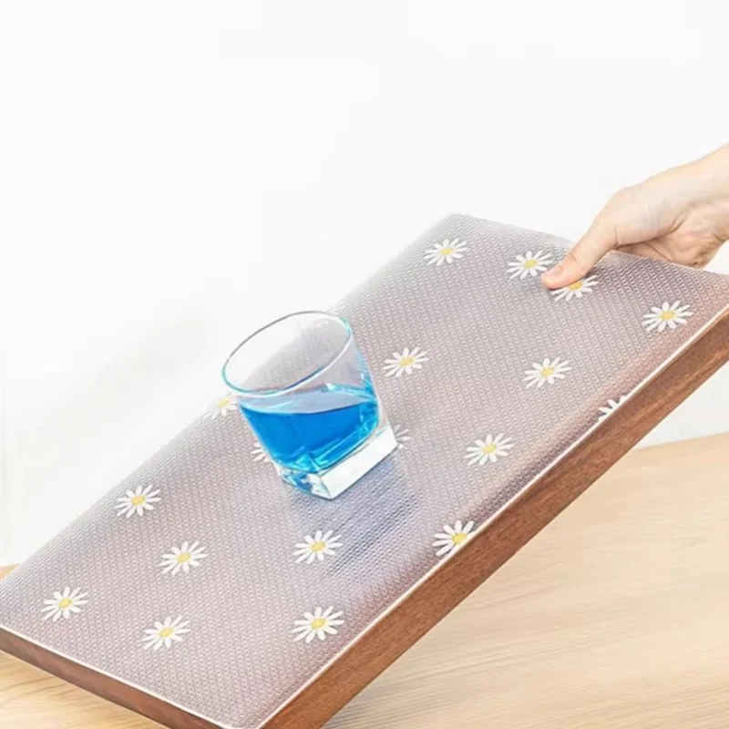 30x100cm EVA Thicken Drawer Mat Cabinet Waterproof Non-Slip Dot Texture Daisy Pattern Drawer Pad